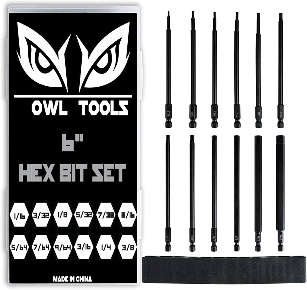 Amazon | Owl Tools 6インチ ロング アレン六角ビットセット 6 Amazon | Owl Tools 6インチ ロング アレン六角ビットセット 6